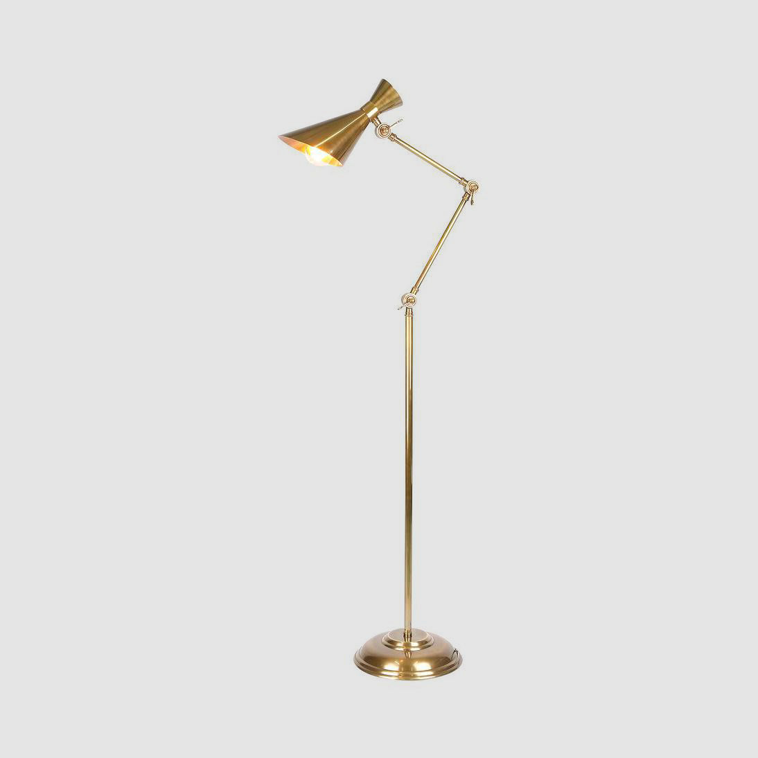 Emac & Lawton GRASSHOPPER Floor Lamp Antique Brass-Emac & Lawton-Ozlighting.com.au