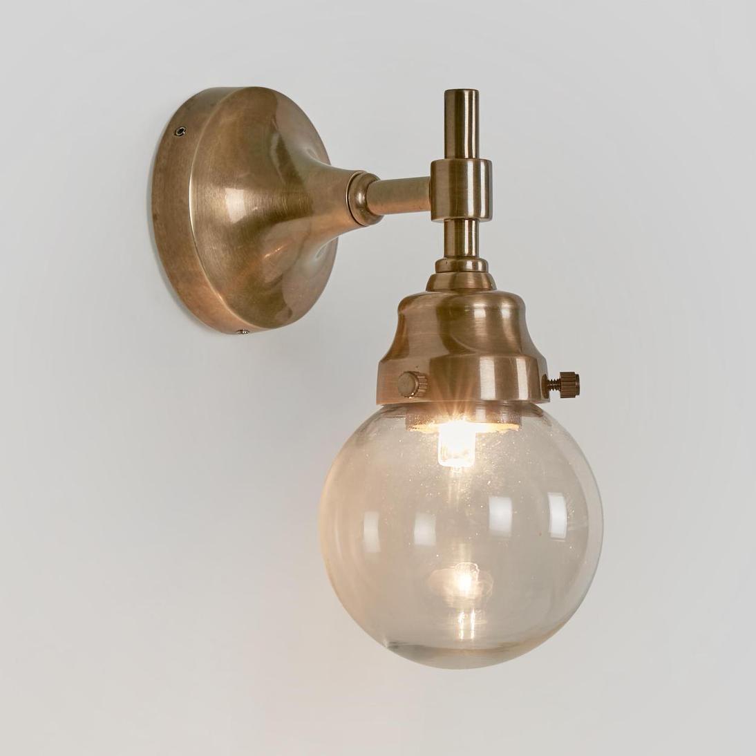 Emac & Lawton ICEBERG Wall Light Outdoor Antique Brass-Emac & Lawton-Ozlighting.com.au
