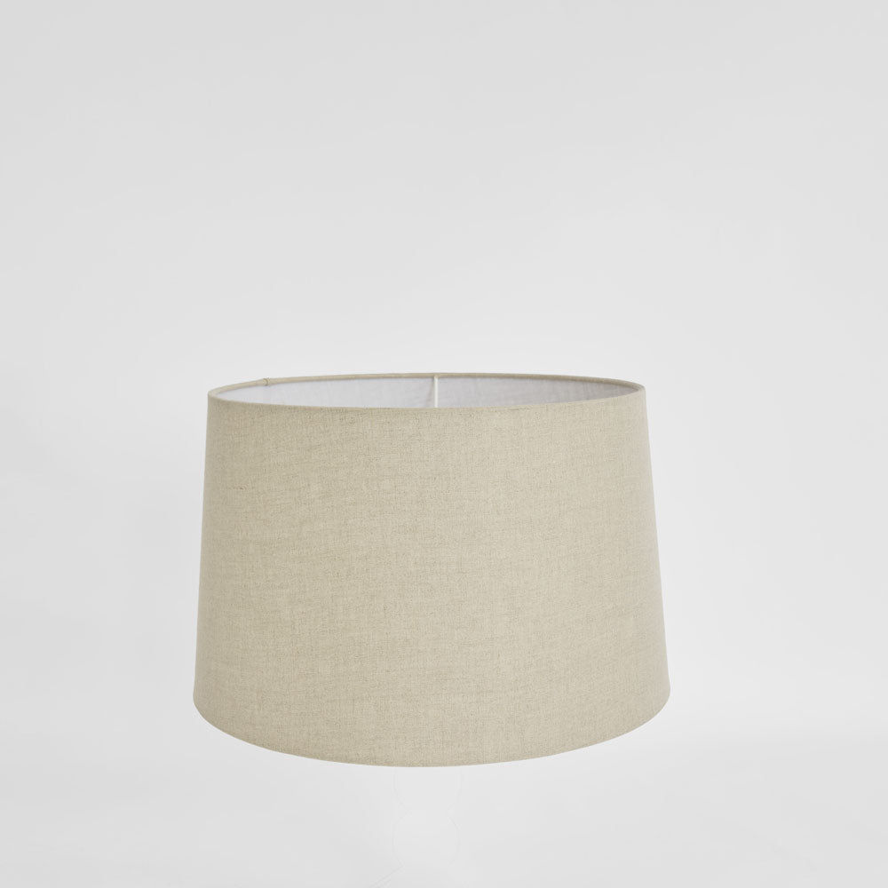 Emac & Lawton Linen Drum Lampshade - Small Light Natural-Emac & Lawton-Ozlighting.com.au