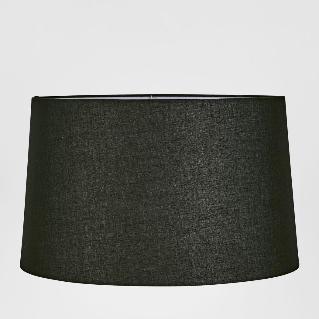 Emac & Lawton Linen Drum Lampshade XXL Black-Emac & Lawton-Ozlighting.com.au