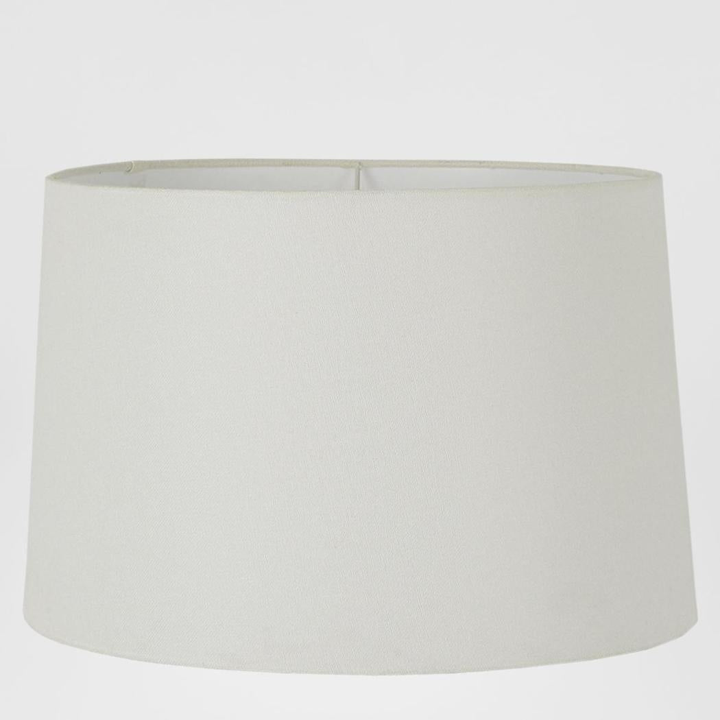 Emac & Lawton Linen Drum Lampshade XXL Ivory-Emac & Lawton-Ozlighting.com.au