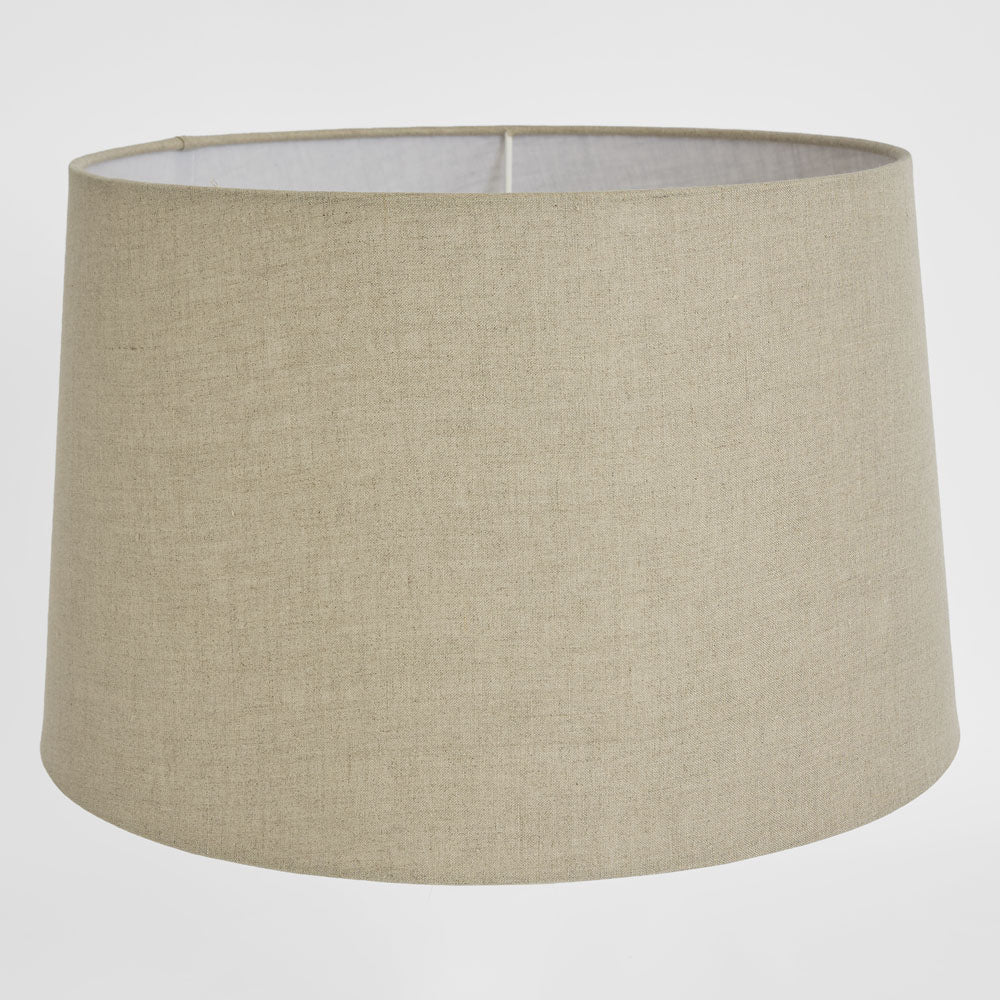 Emac & Lawton Linen Drum Lampshade XXXL Dark Natural-Emac & Lawton-Ozlighting.com.au