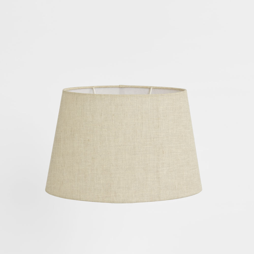 Emac & Lawton Linen Oval Lampshade XS Light Natural-Emac & Lawton-Ozlighting.com.au
