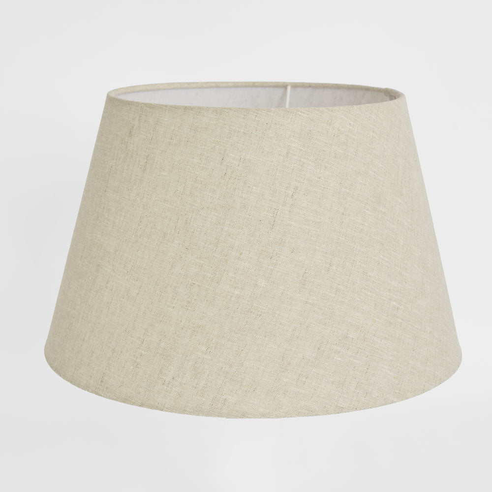 Emac & Lawton Linen Taper Lampshade Large Light Natural-Emac & Lawton-Ozlighting.com.au