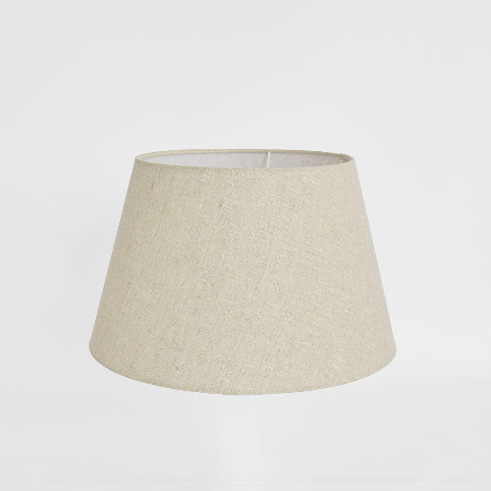 Emac & Lawton Linen Taper Lampshade Small Light Natural-Emac & Lawton-Ozlighting.com.au