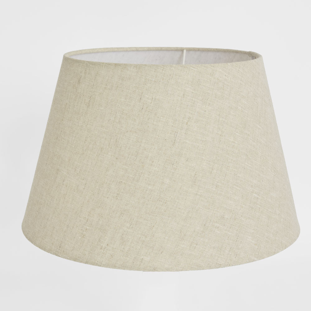 Emac & Lawton Linen Taper Lampshade XL Light Natural-Emac & Lawton-Ozlighting.com.au