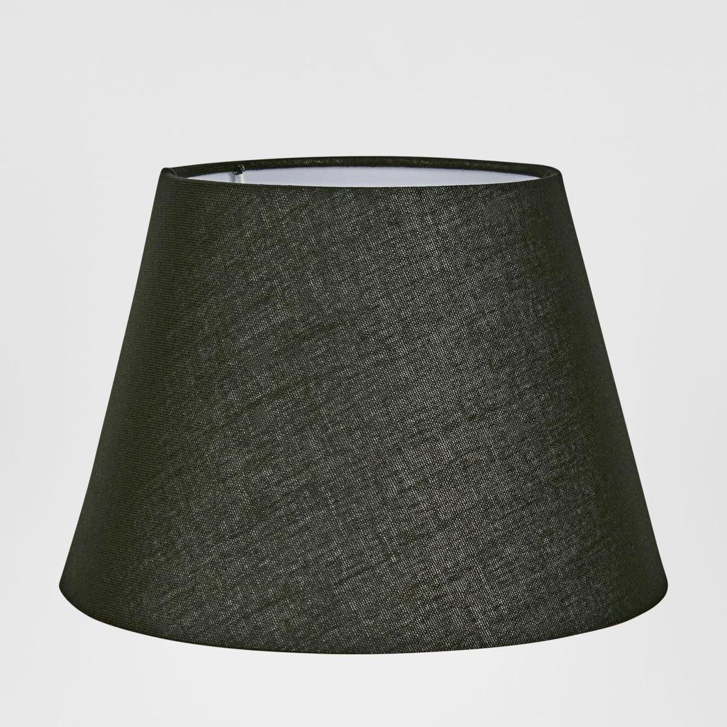 Emac & Lawton Linen Taper Lampshade XS Black-Emac & Lawton-Ozlighting.com.au