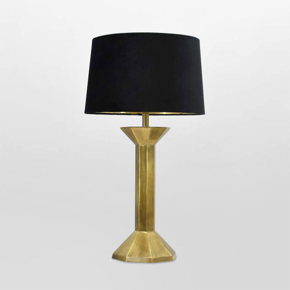 Emac & Lawton REBISON Table Lamp Base Only Antique Brass-Emac & Lawton-Ozlighting.com.au