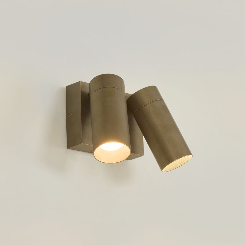 Emac & Lawton SHORELINE Wall Light Outdoor Antique Brass-Emac & Lawton-Ozlighting.com.au