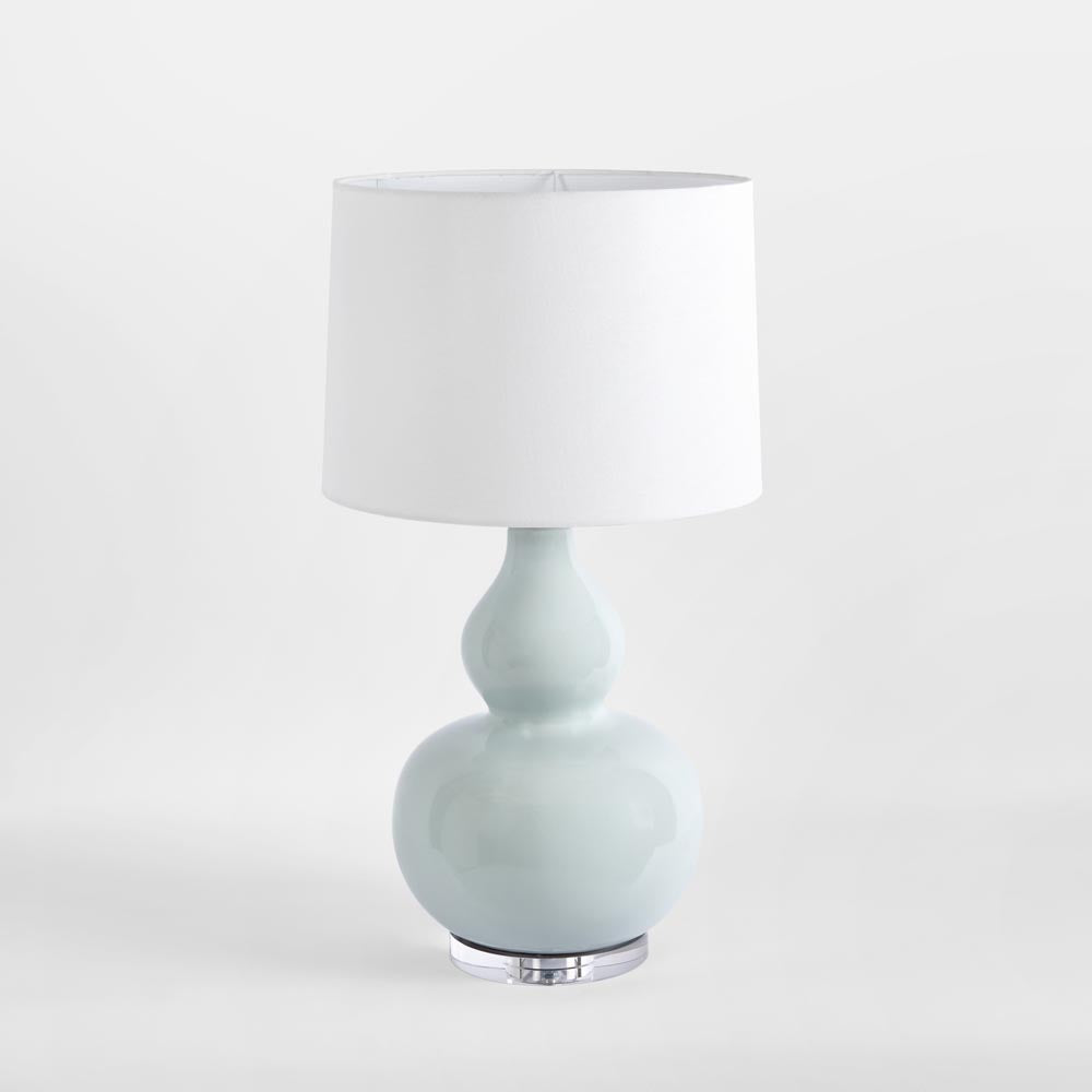 Emac & Lawton SUTTON Table Lamp White Blue-Emac & Lawton-Ozlighting.com.au