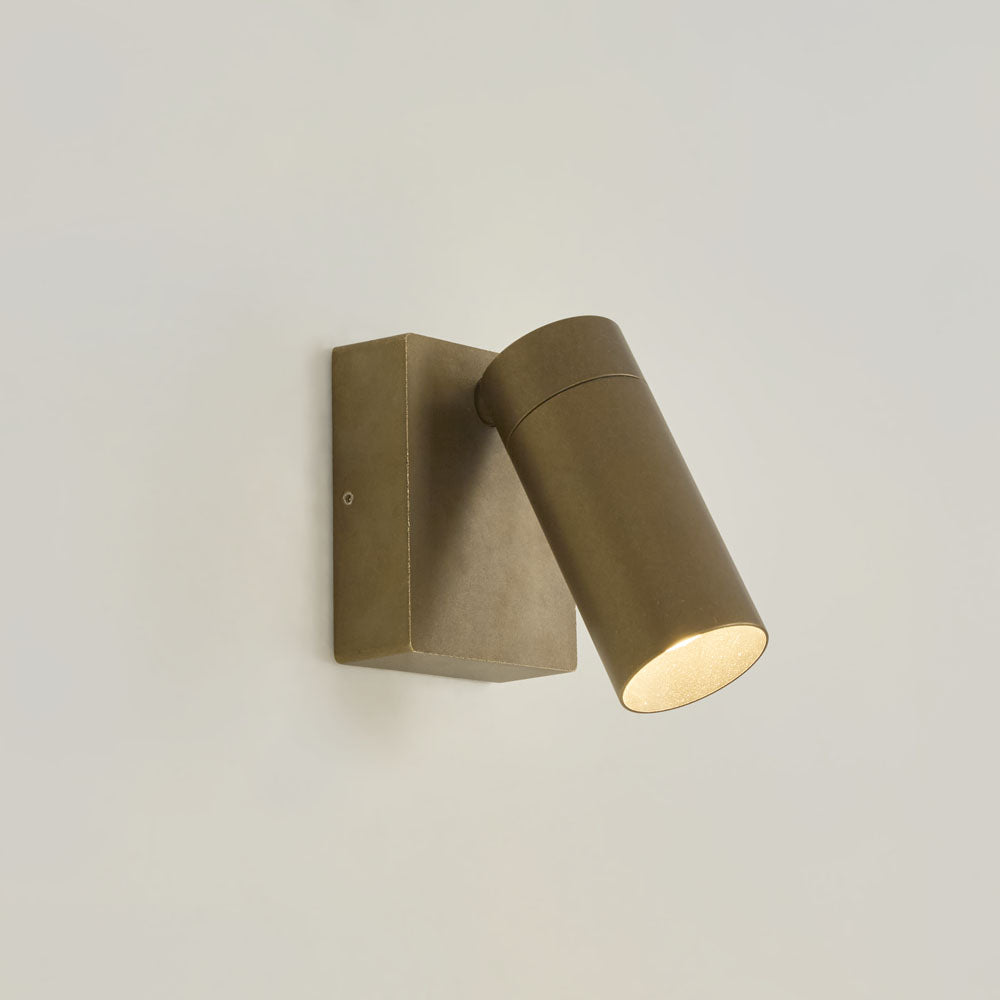 Emac & Lawton SHORELINE Single Outdoor Wall Light Antique Brass-Emac & Lawton-Ozlighting.com.au