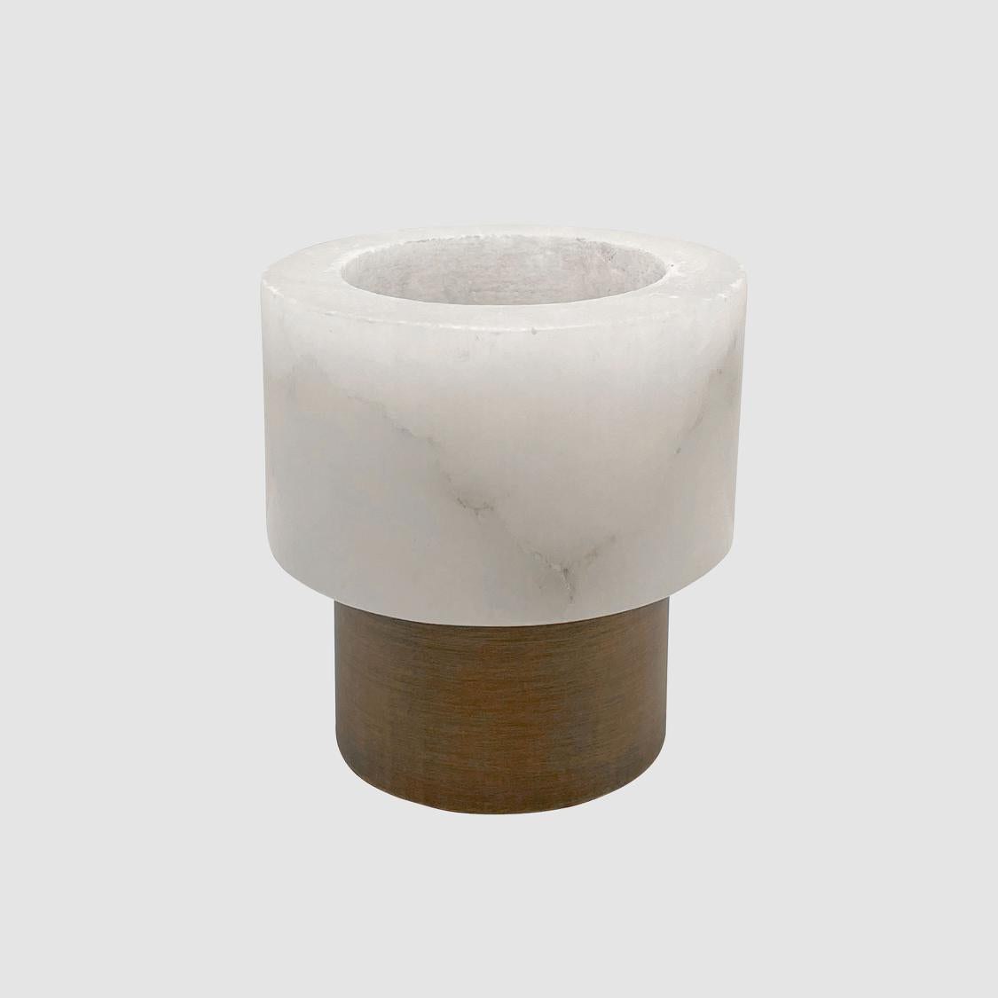 Emac & Lawton Stone Tealight Candle Holder-Emac & Lawton-Ozlighting.com.au