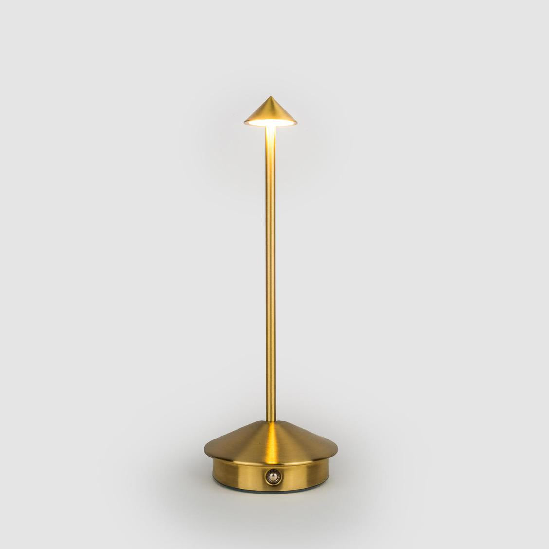 Emac & Lawton WARREN Table Lamp Rechargeable Brass-Emac & Lawton-Ozlighting.com.au
