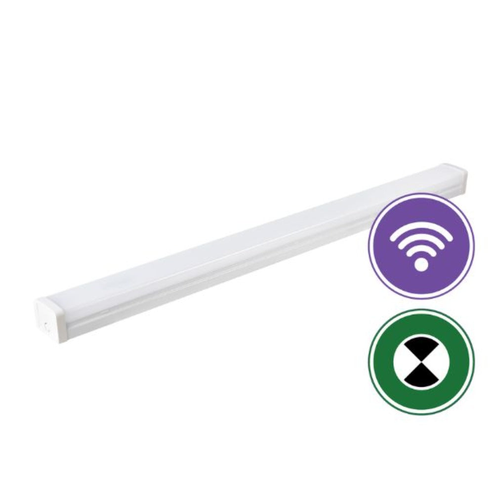 Energetic STELLAR V LED Batten Light - 4FT, Colour-Switchable, IP20, Emergency-Energetic Lighting-Ozlighting.com.au
