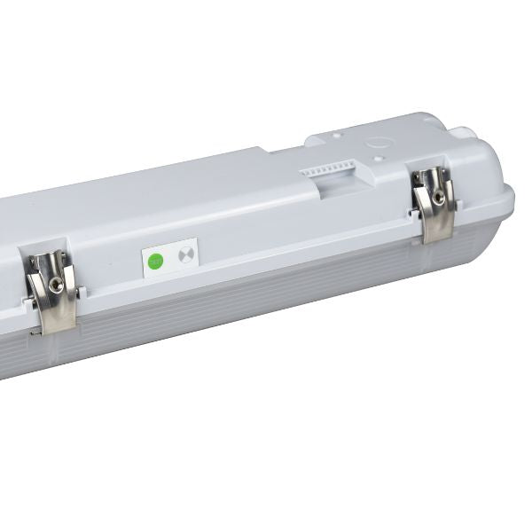 Energetic TEMPEST V Emergency LED Batten Light - Five-Colour, IP65, Optional Sensor-Energetic Lighting-Ozlighting.com.au