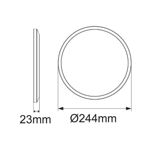 Energetic ULTRATHIN Oyster Light - Dimmable, IP54-Energetic Lighting-Ozlighting.com.au