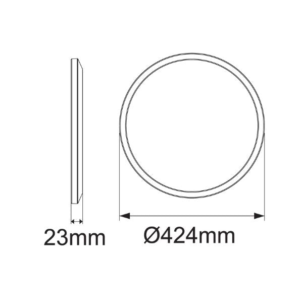 Energetic ULTRATHIN Oyster Light - Dimmable, IP54-Energetic Lighting-Ozlighting.com.au