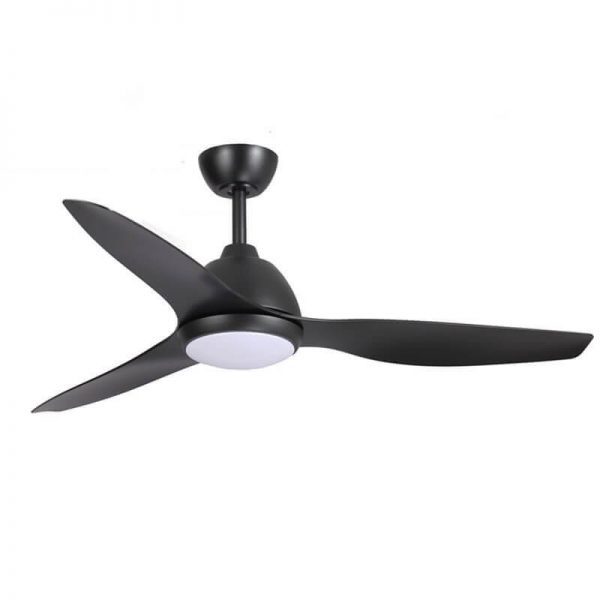 Fanco Breeze AC Ceiling Fan - Wall Control and CCT LED Light, Black 52″-Fanco-Ozlighting.com.au