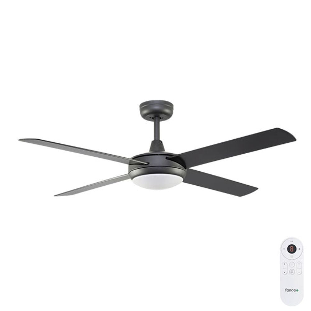 Fanco Eco Silent Deluxe - 4 Blade 52" 1320mm DC Ceiling Fan with LED Light-Fanco-Ozlighting.com.au
