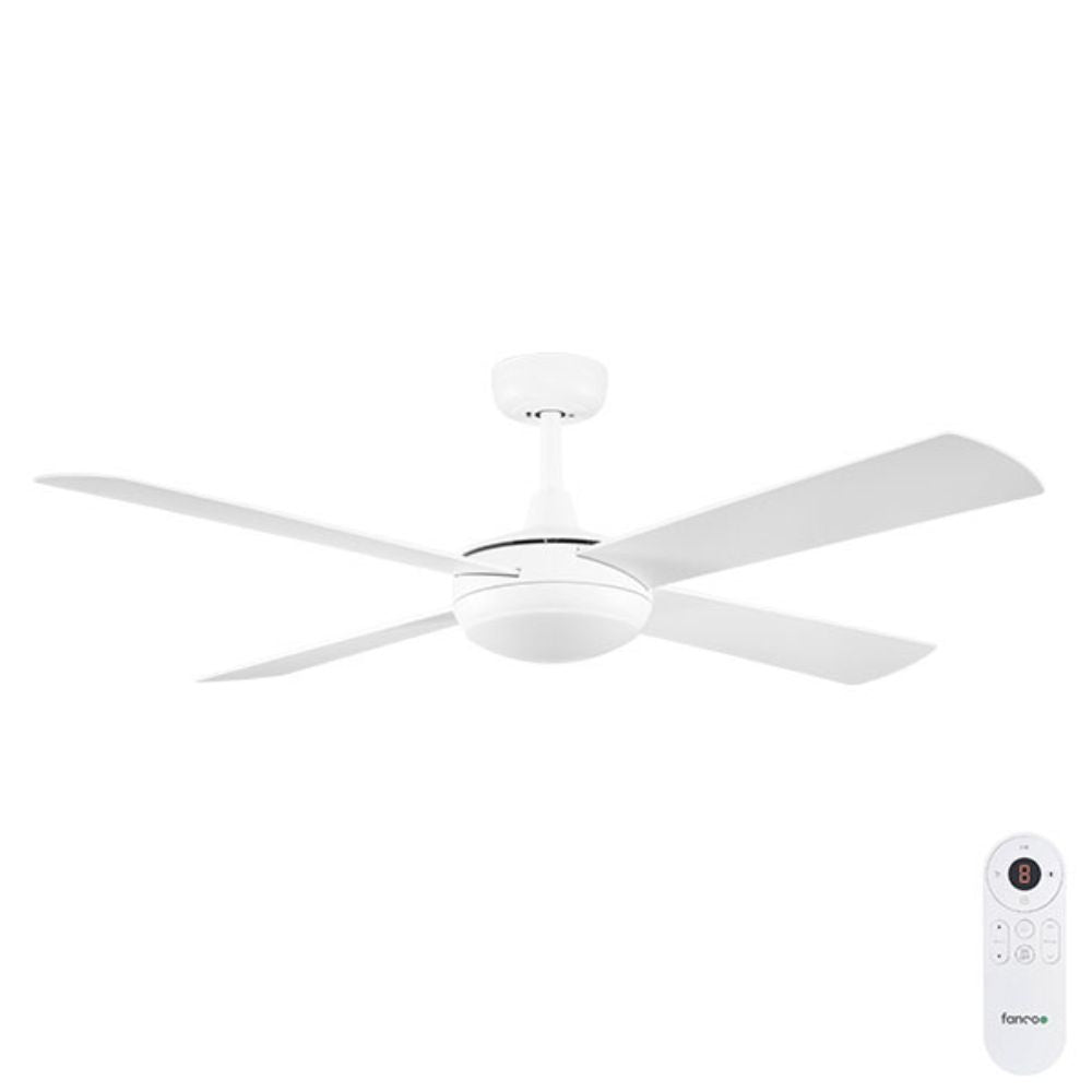 Fanco Eco Silent Deluxe - 4 Blade 56" 1420mm DC Ceiling Fan with LED Light-Fanco-Ozlighting.com.au