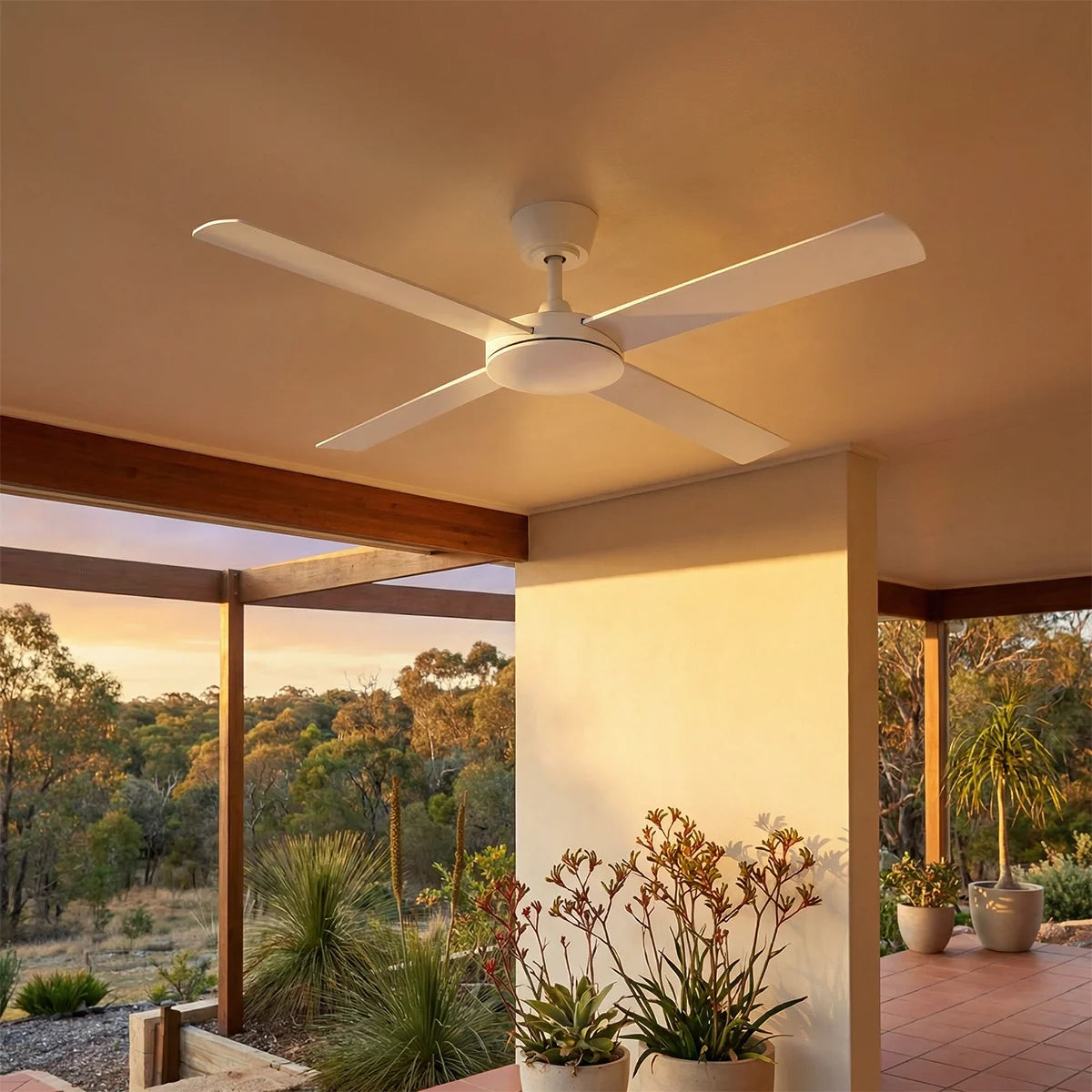 Fanco Eco Silent Pro DC Ceiling Fan - White 56″-Fanco-Ozlighting.com.au