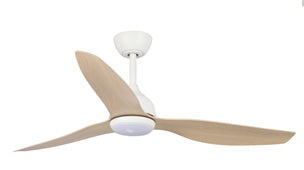 Fanco Eco Style v2 DC - 52'' (132cm) - White (M) - Beechwood (B) - CCT LED-Fanco-Ozlighting.com.au
