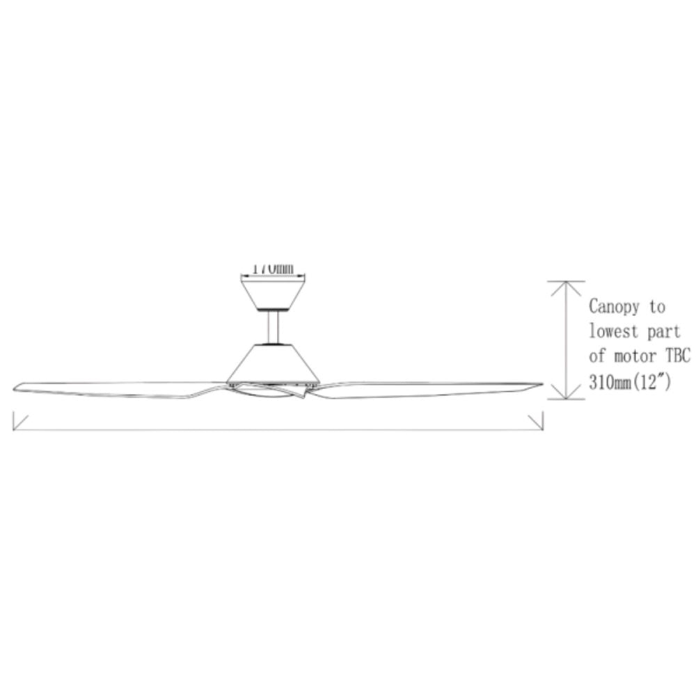 Fanco INFINITY-ID - 3 Blade 64" 1620mm DC Ceiling Fan-Fanco-Ozlighting.com.au