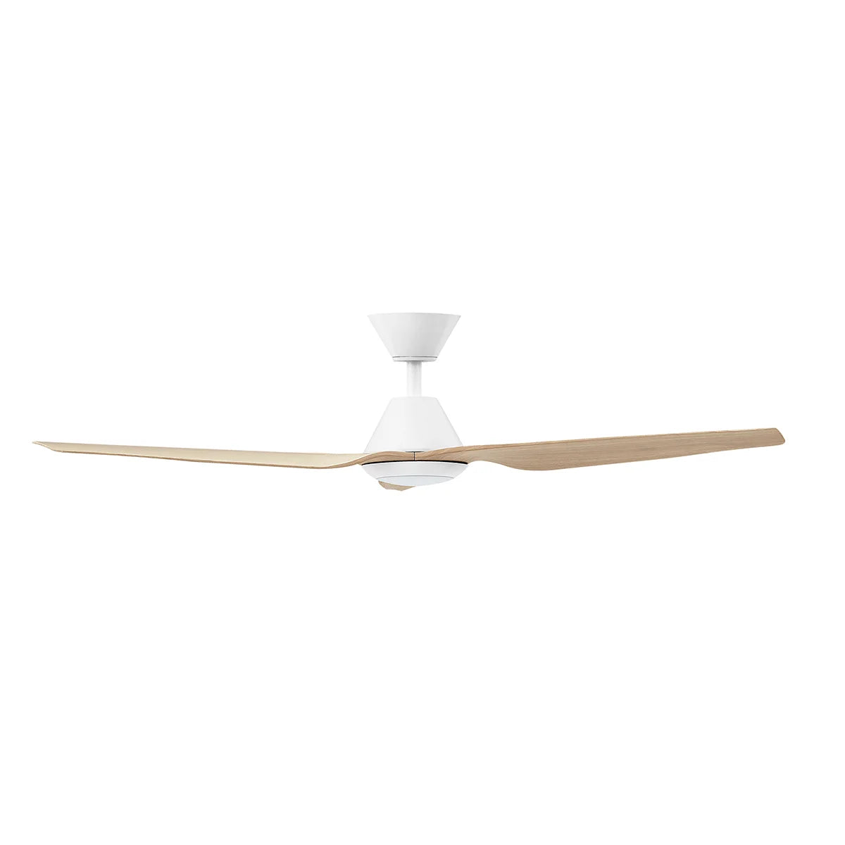 Fanco Infinity iD DC Ceiling Fan - CCT LED Light, White with Beechwood Blades 54″-Fanco-Ozlighting.com.au
