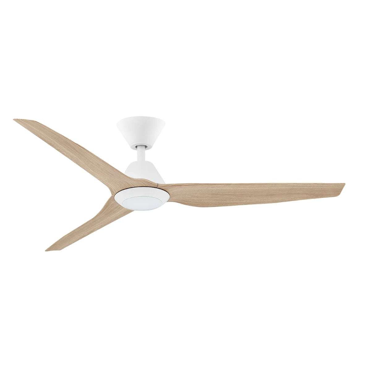 Fanco Infinity iD DC Ceiling Fan - CCT LED Light, White with Beechwood Blades 54″-Fanco-Ozlighting.com.au