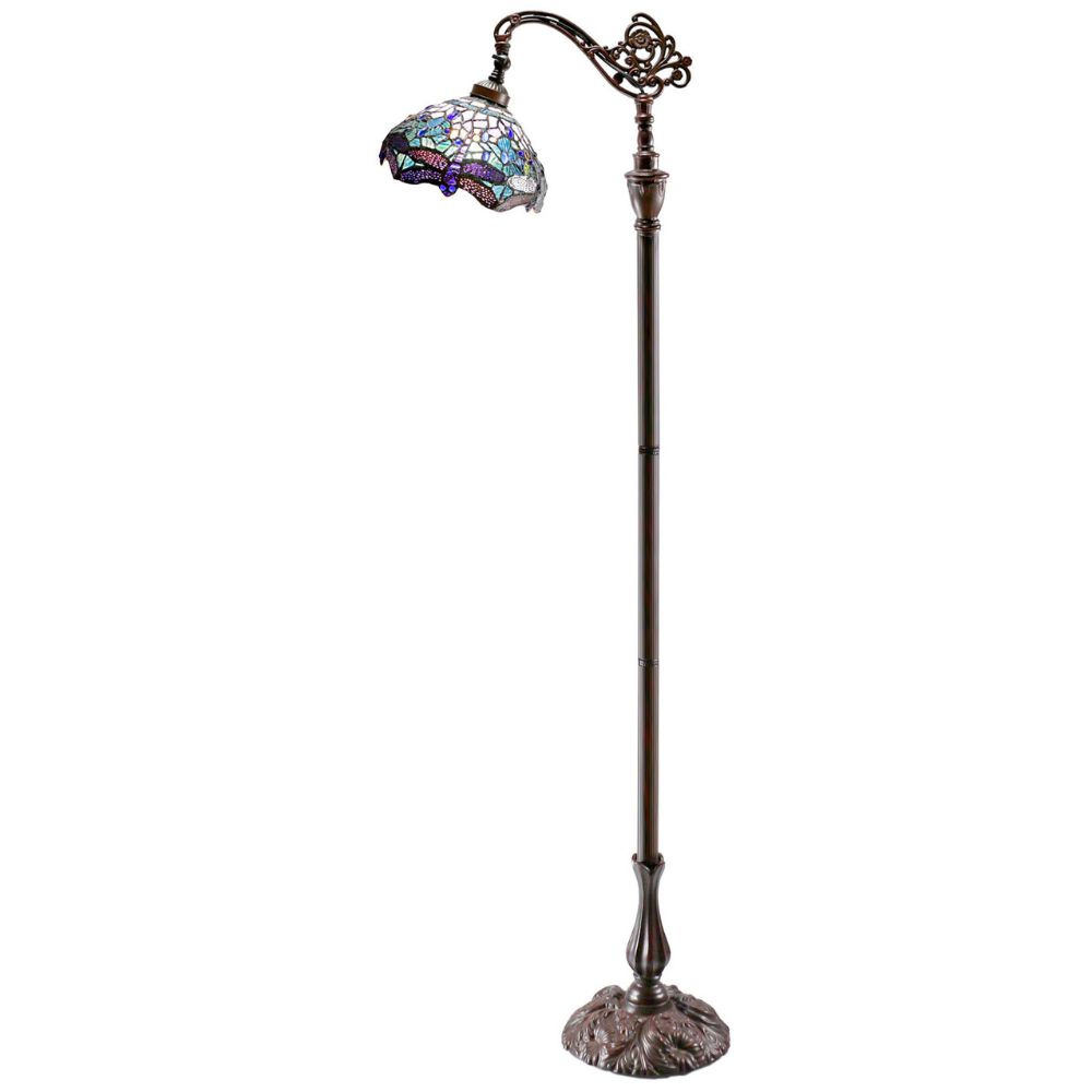 G&G Bros BLUE DRAGONFLY Floor Lamp - Edwardian-G&G Bros.-Ozlighting.com.au