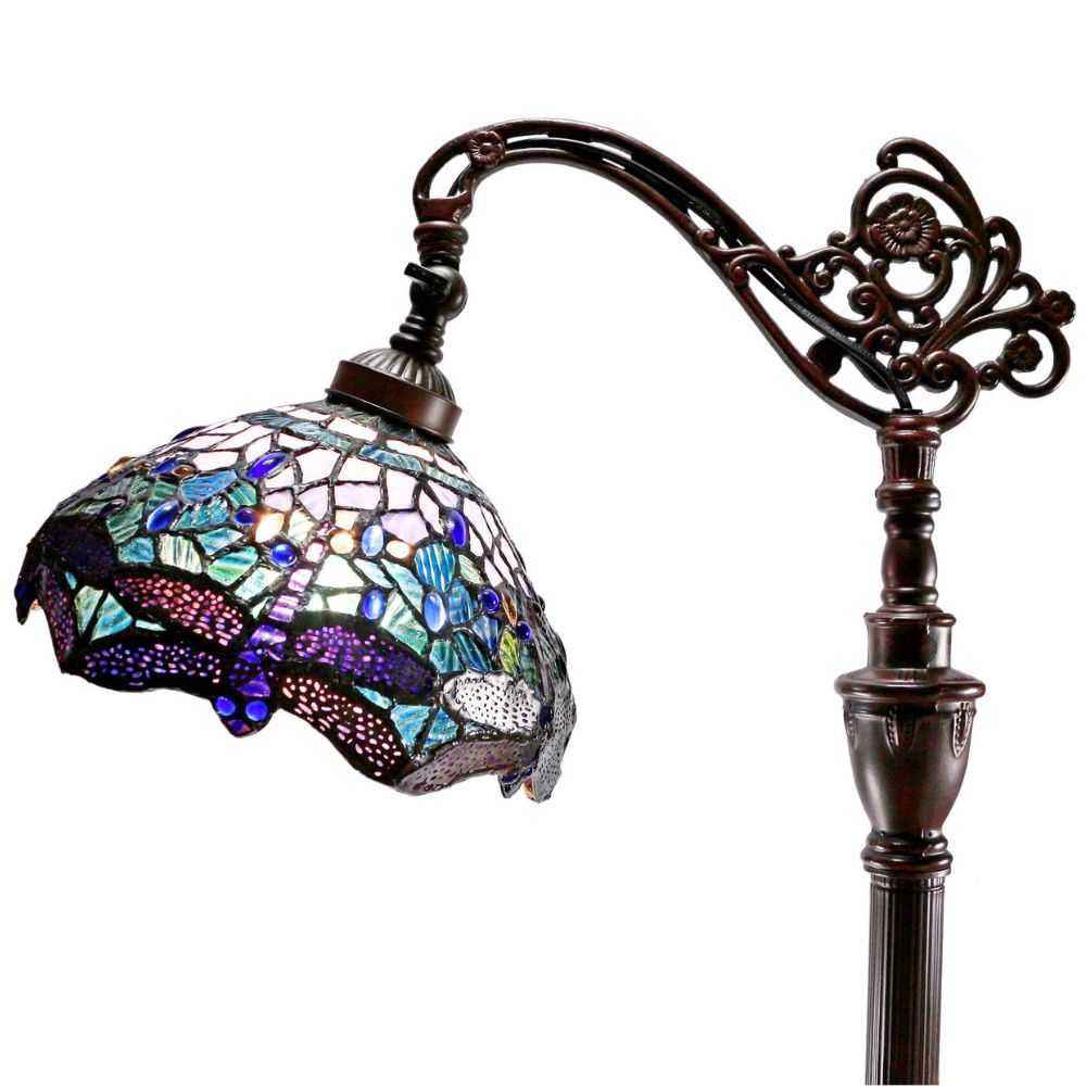 G&G Bros BLUE DRAGONFLY Floor Lamp - Edwardian-G&G Bros.-Ozlighting.com.au