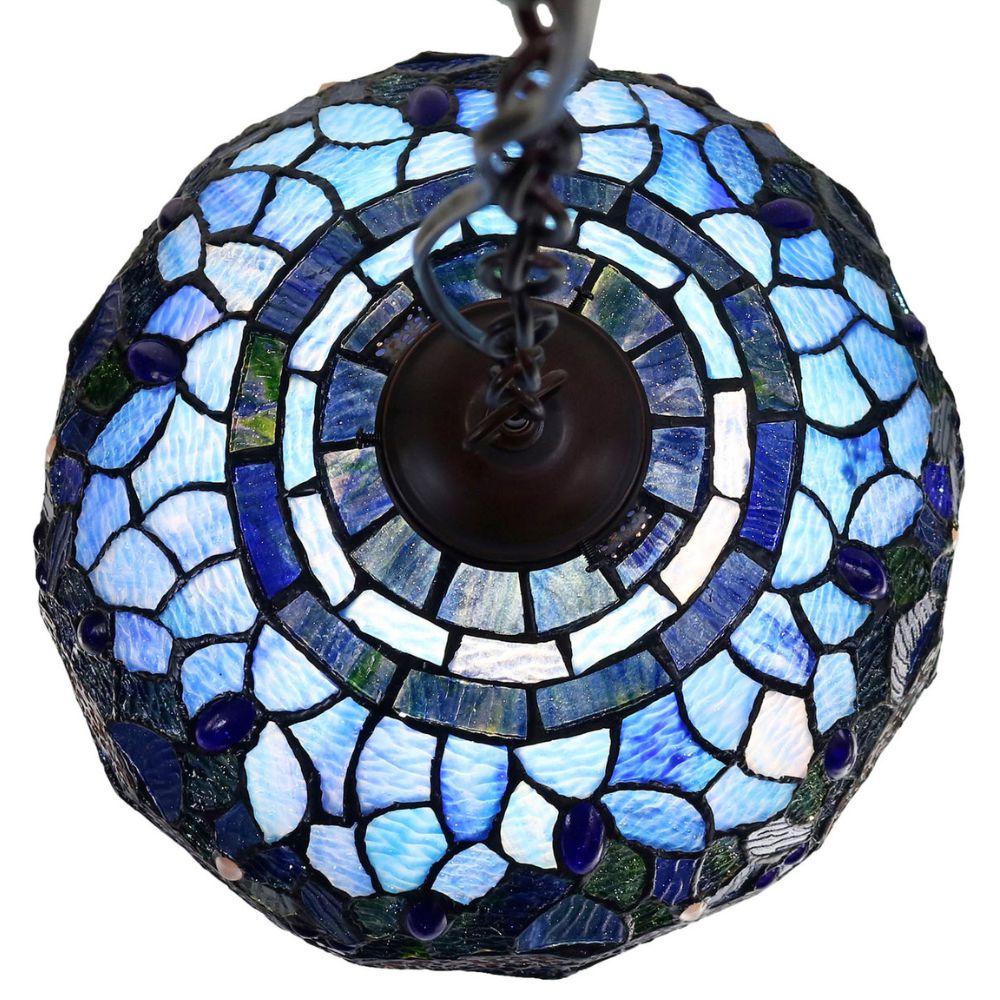 G&G Bros BLUE DRAGONFLY Pendant - 1 Light Round-G&G Bros.-Ozlighting.com.au