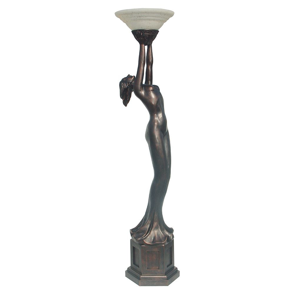 G&G Bros Floor Lamp - 25W, Art Deco Lady Large Uplight-G&G Bros.-Ozlighting.com.au