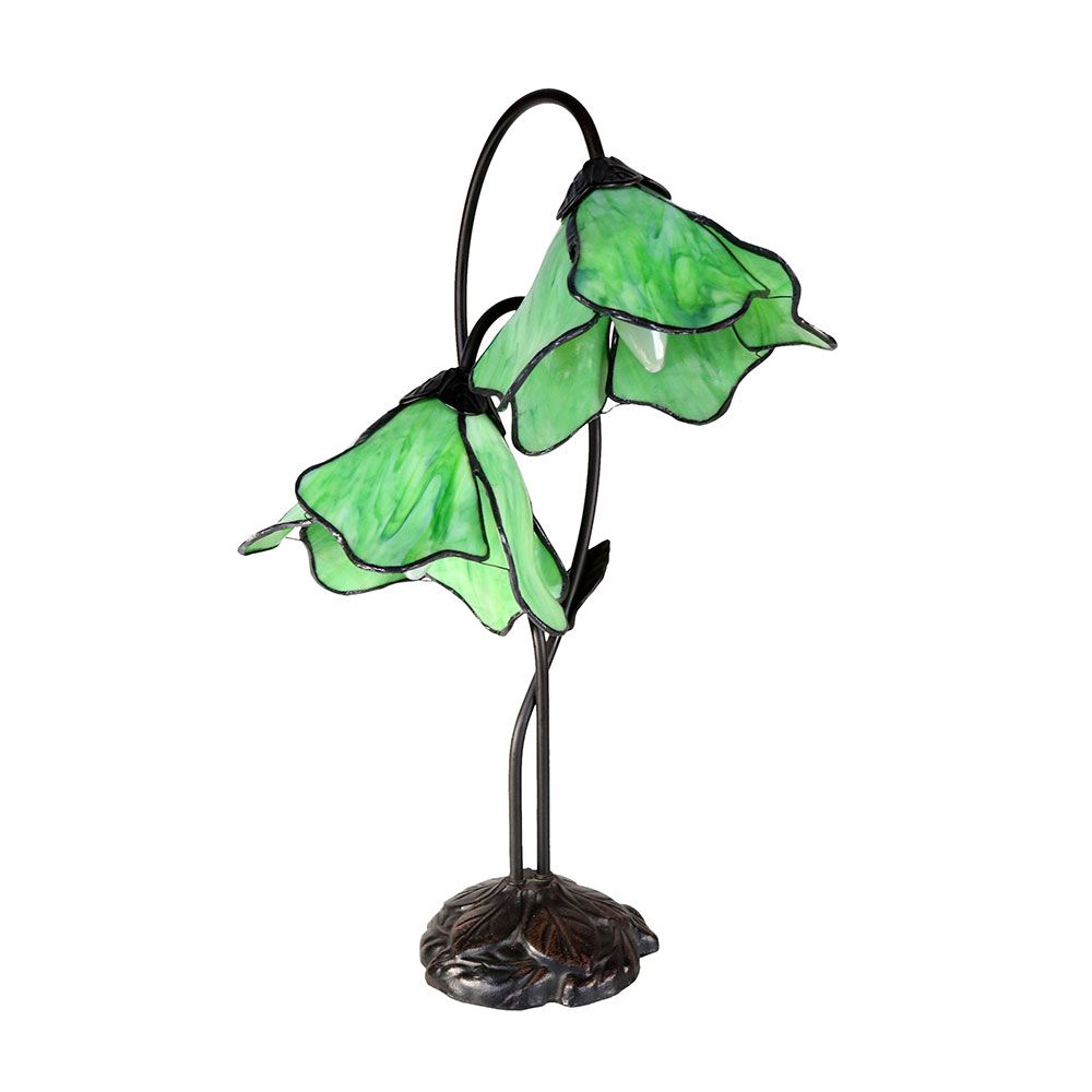 G&G Bros LOTUS TIFFANY Table Lamp - Twin-G&G Bros.-Ozlighting.com.au