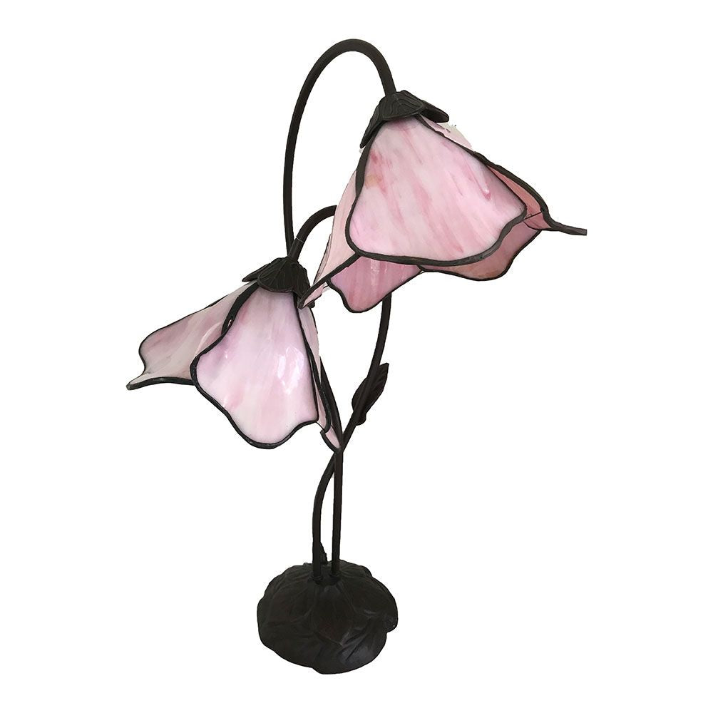 G&G Bros LOTUS TIFFANY Table Lamp - Twin-G&G Bros.-Ozlighting.com.au