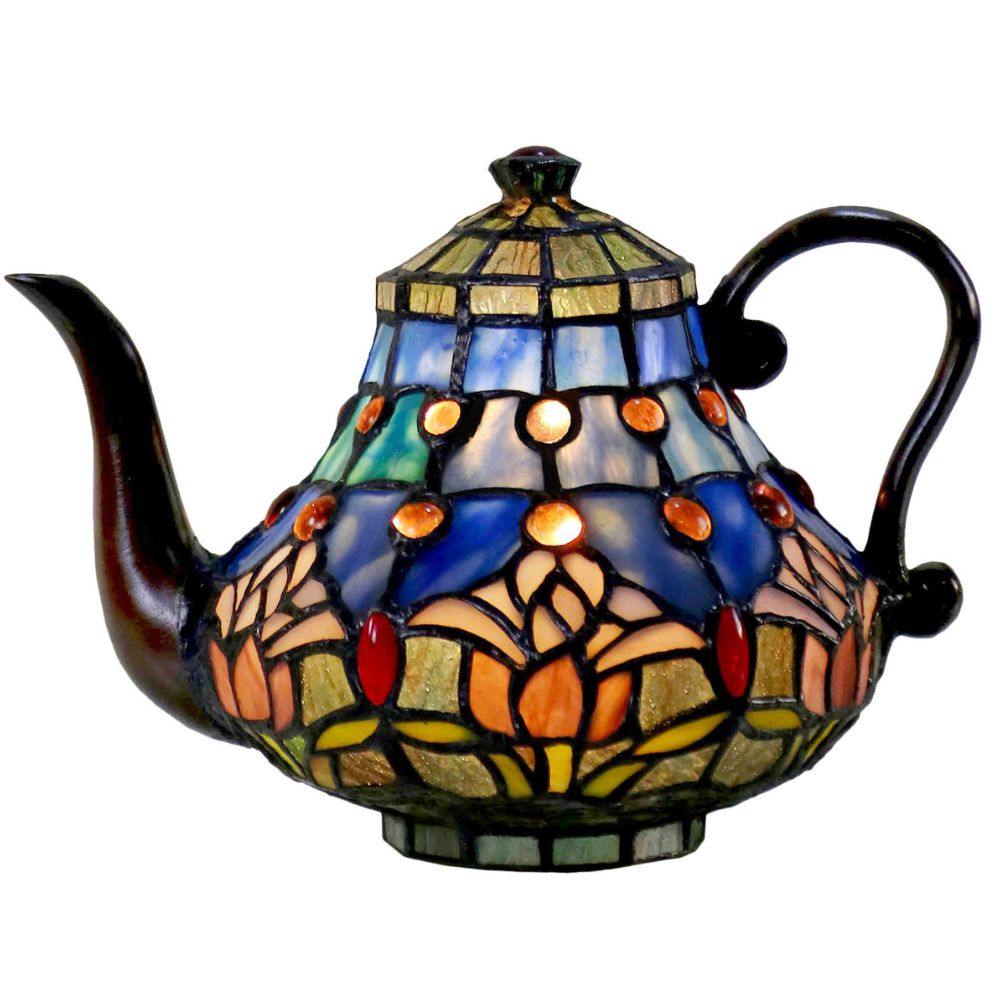 G&G Bros MAUVE TULIP Lamp - Teapot-G&G Bros.-Ozlighting.com.au