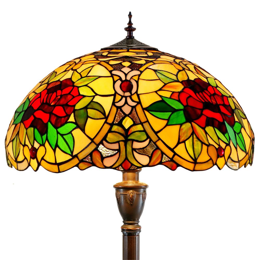 G&G Bros RED CAMELLIA - Floor Lamp-G&G Bros.-Ozlighting.com.au