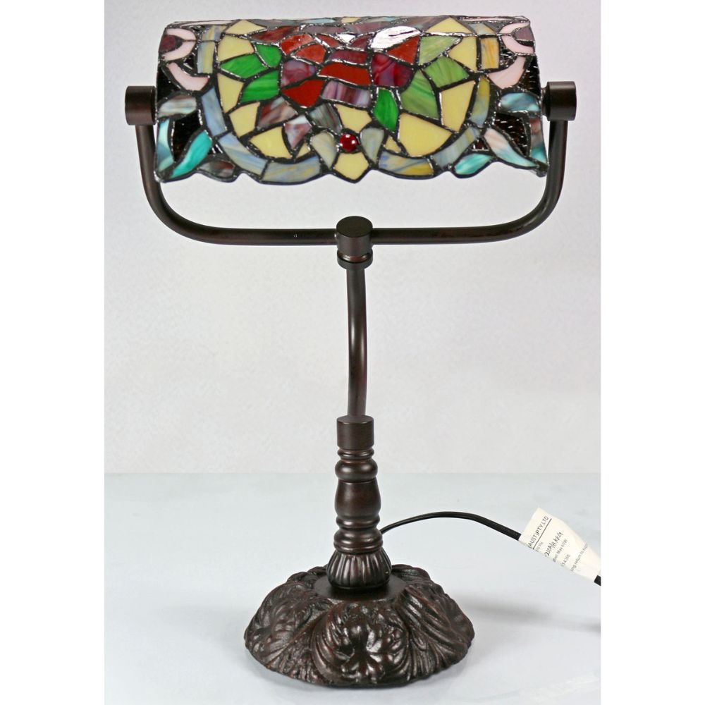 G&G Bros RED CAMELLIA Table Lamp - Bankers-G&G Bros.-Ozlighting.com.au