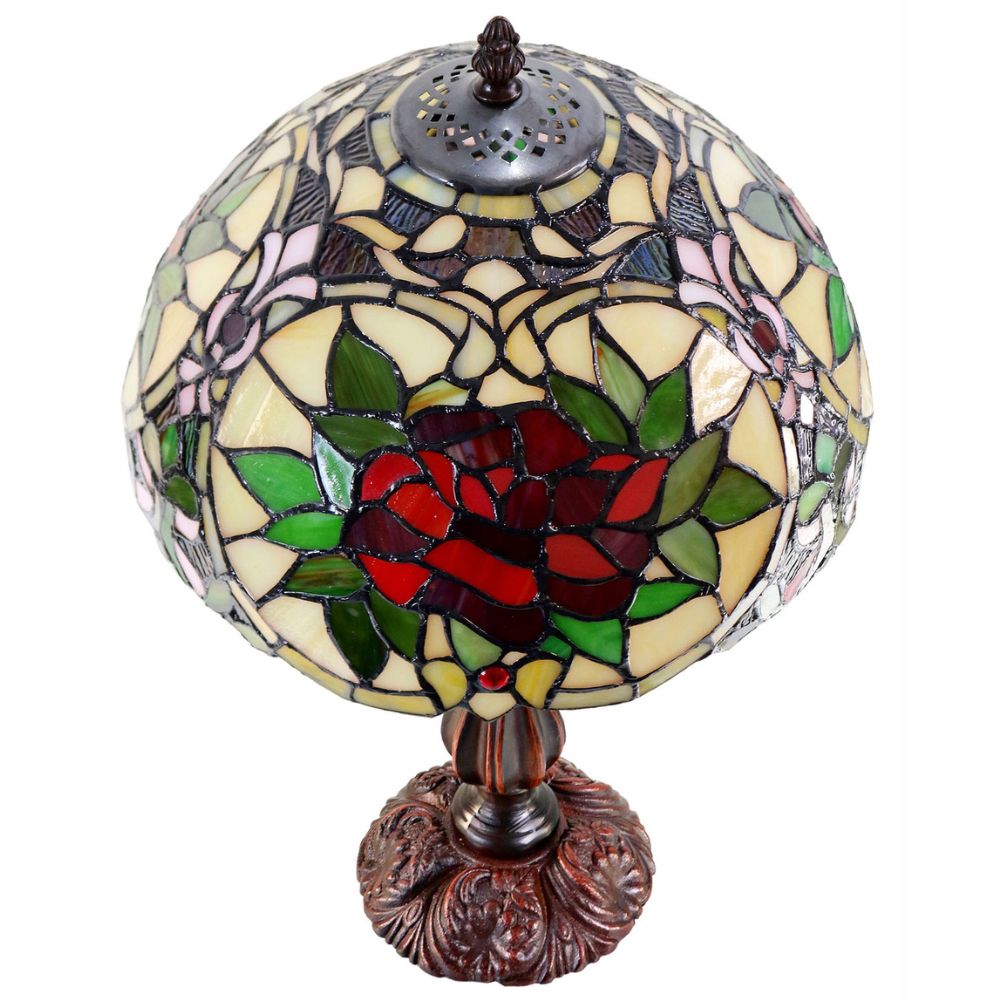 G&G Bros RED CAMELLIA Table Lamp - S/L-G&G Bros.-Ozlighting.com.au