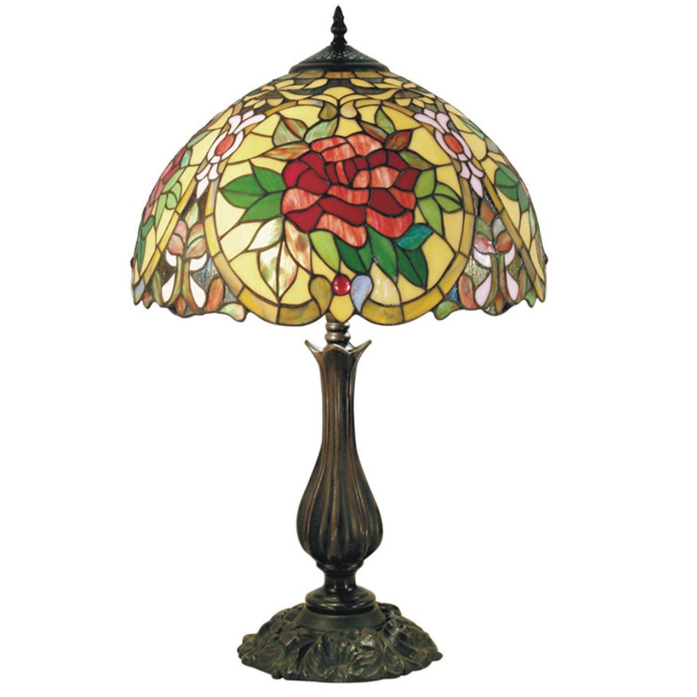 G&G Bros RED CAMELLIA Table Lamp - S/L-G&G Bros.-Ozlighting.com.au