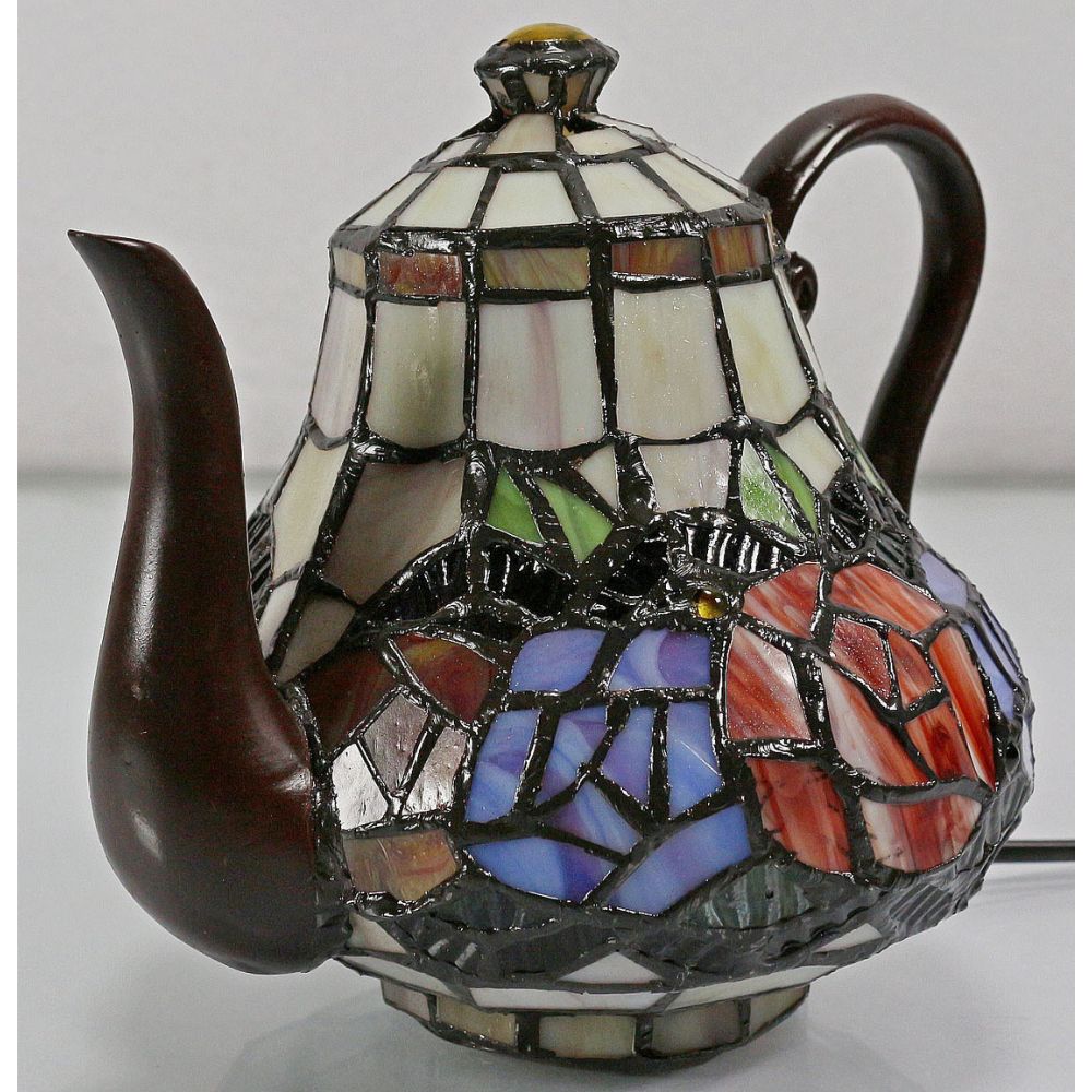 G&G Bros RED ROSE Lamp - Teapot-G&G Bros.-Ozlighting.com.au