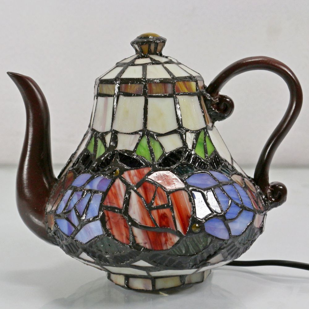 G&G Bros RED ROSE Lamp - Teapot-G&G Bros.-Ozlighting.com.au