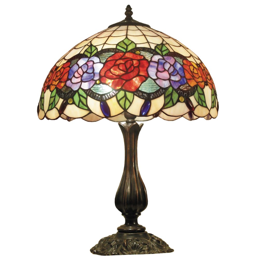 G&G Bros RED ROSE Table Lamp - S/L-G&G Bros.-Ozlighting.com.au