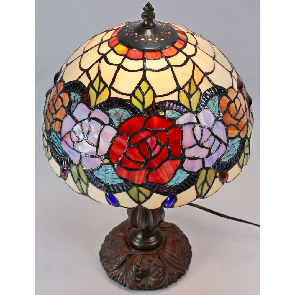 G&G Bros RED ROSE Table Lamp - S/L-G&G Bros.-Ozlighting.com.au
