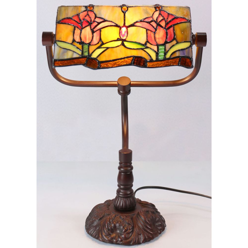 G&G Bros RED TULIP - Bankers Lamp-G&G Bros.-Ozlighting.com.au