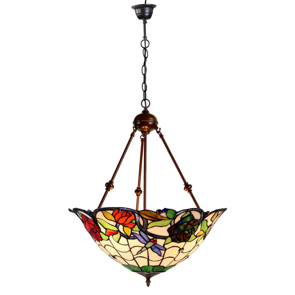 G&G Bros ROSE & DRAGONFLY Pendant - 2 Light-G&G Bros.-Ozlighting.com.au