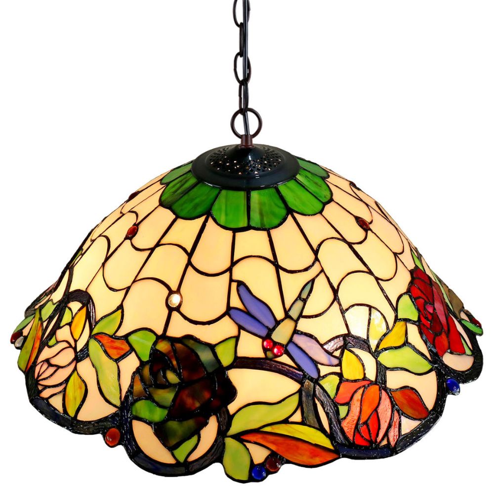G&G Bros ROSE & DRAGONFLY Pendant - 3 Light-G&G Bros.-Ozlighting.com.au