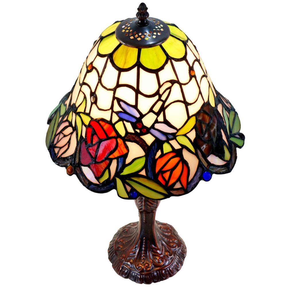 G&G Bros ROSE & DRAGONFLY Table Lamp - S/L-G&G Bros.-Ozlighting.com.au