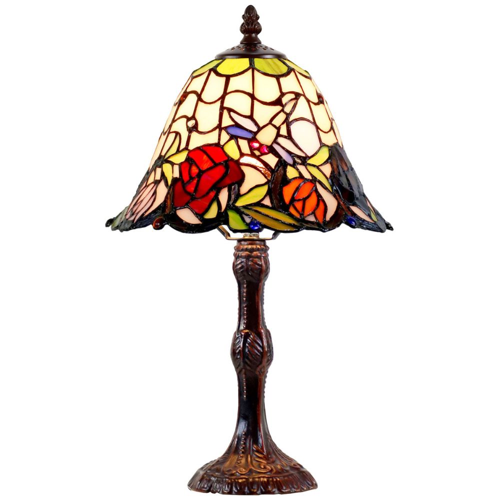 G&G Bros ROSE & DRAGONFLY Table Lamp - S/L-G&G Bros.-Ozlighting.com.au