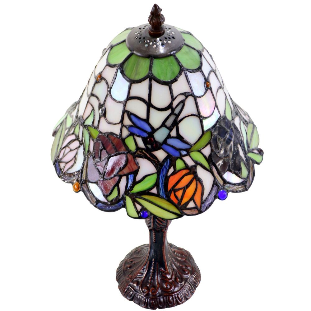 G&G Bros ROSE & DRAGONFLY Table Lamp - S/L-G&G Bros.-Ozlighting.com.au